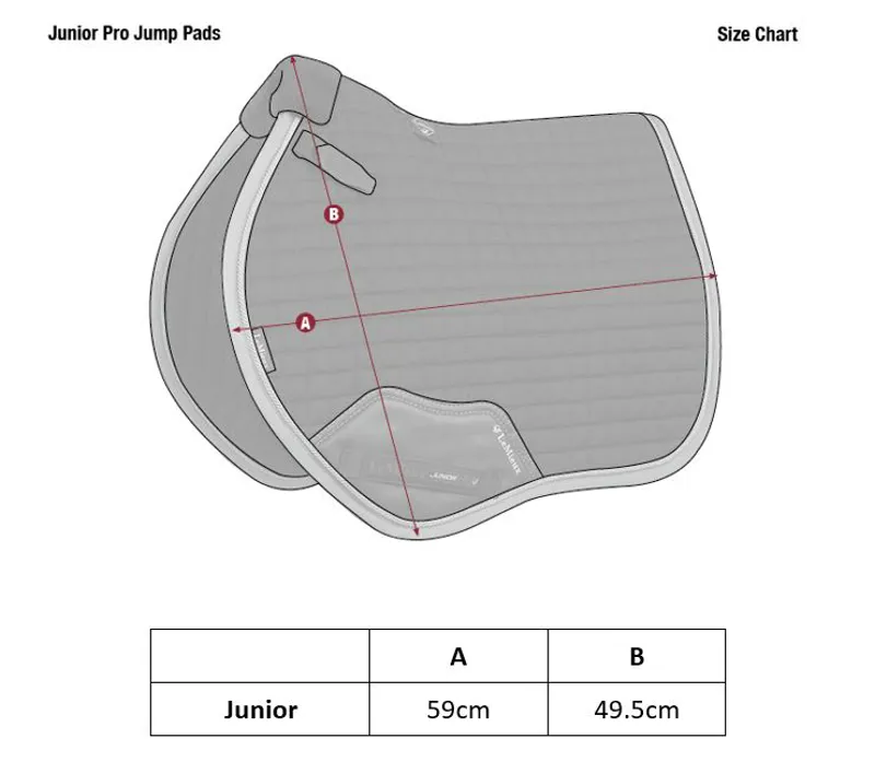 Junior Pro Saddlecloth Sizing